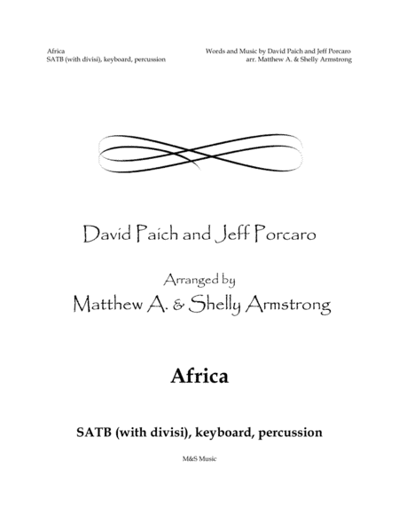 Africa (arr. Matthew & Shelly Armstrong)