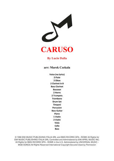 Caruso (arr. Marek Czekala)
