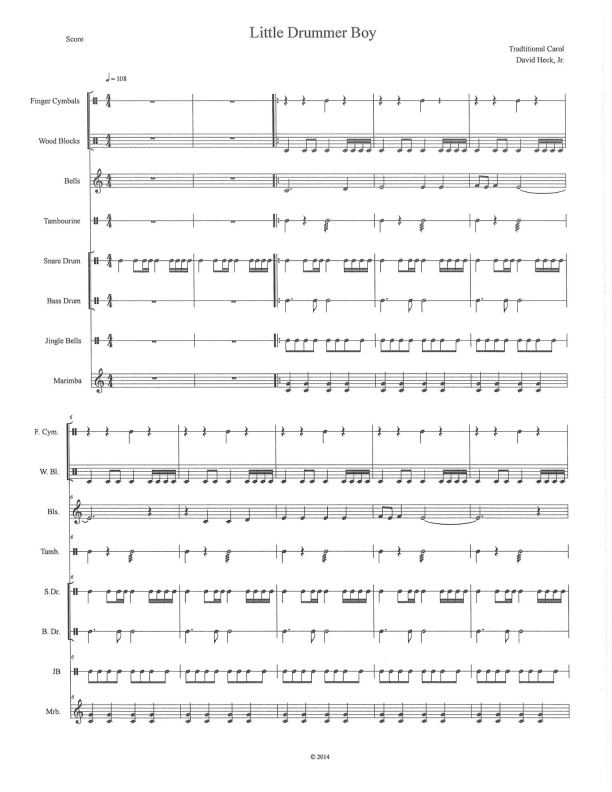 Little Drummer Boy (arr. David Heck, Jr.)