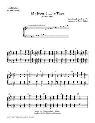 My Jesus I Love Thee (arr. James Gilbert)