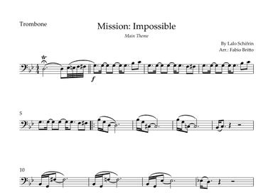 Mission: Impossible Theme (arr. Fabio Britto)