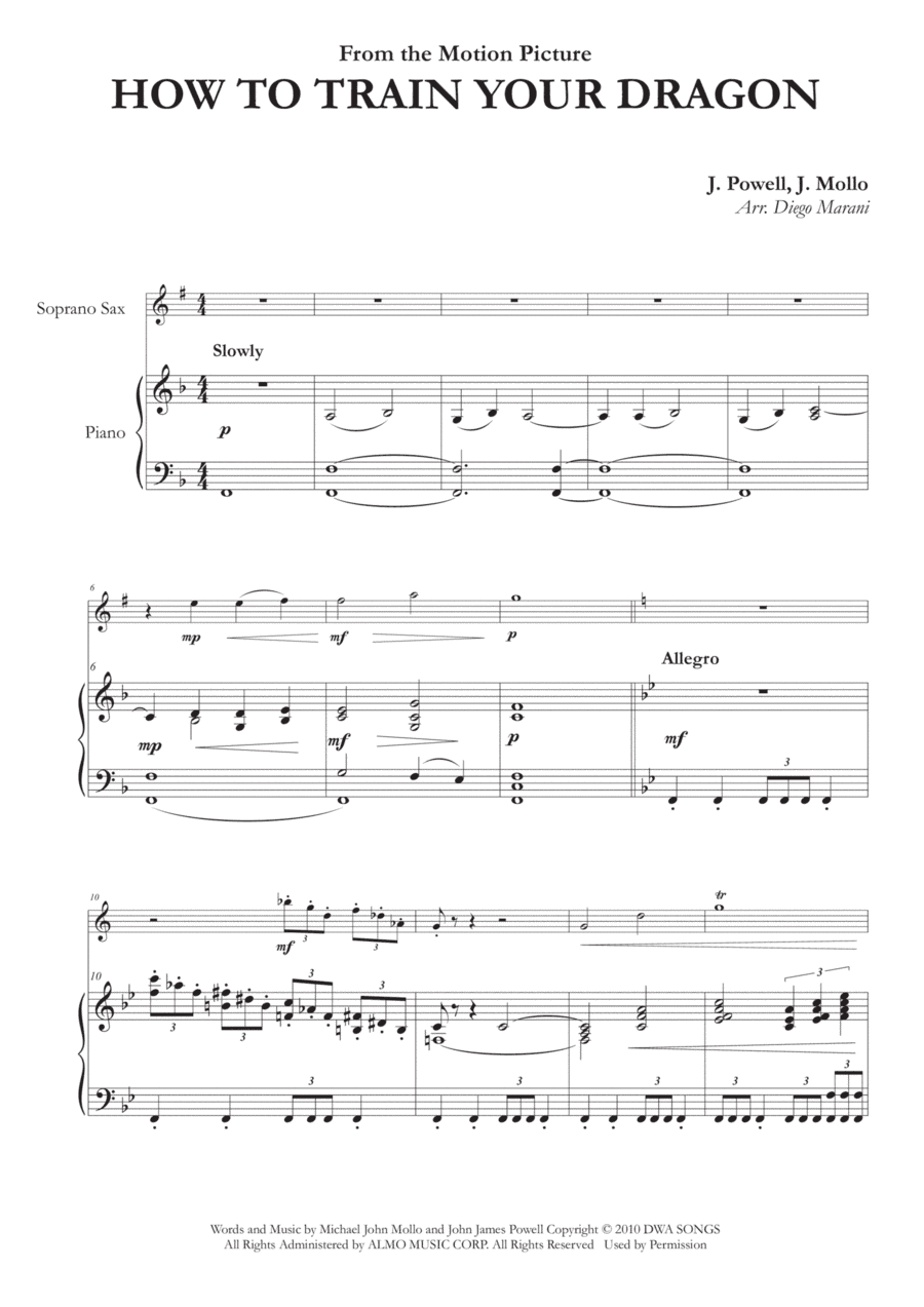 How To Train Your Dragon (arr. Diego Marani)