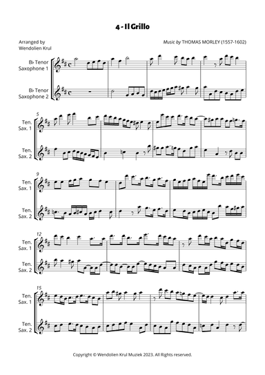 Il Grillo (from "9 Fantasies for 2") (arr. Wendolien Krul)