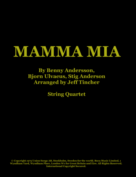 Mamma Mia (arr. Jeff Tincher)