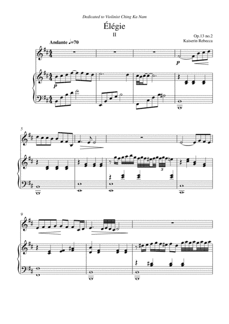 Élégie II (Op.13 no.2)