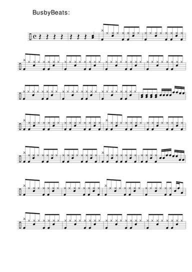Ultraviolet - full beginner and advanced drum charts and MP3 with/without drums