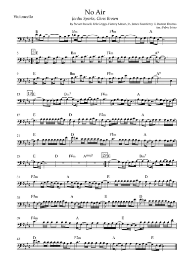 No Air (arr. Fabio Britto)