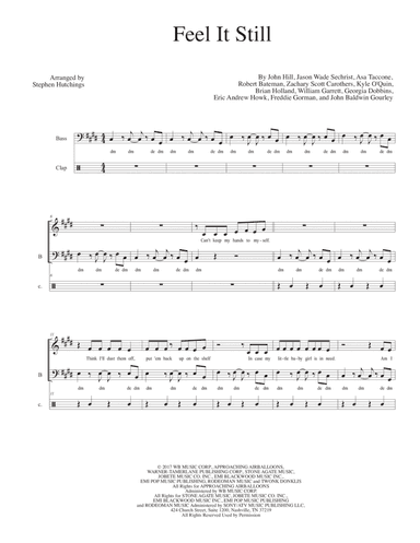 Feel It Still (arr. Stephen Hutchings)