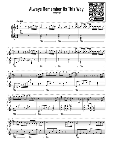 Always Remember Us This Way (arr. eduardo)