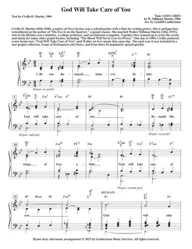 God Will Take Care of You (arr. Lyndell Leatherman)