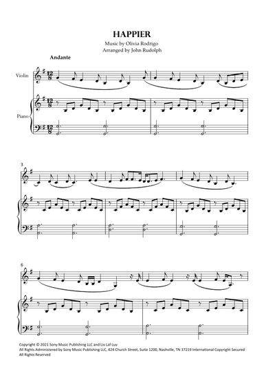 Happier (arr. John Rudolph)
