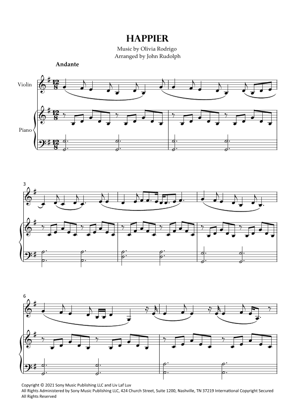 Happier (arr. John Rudolph)