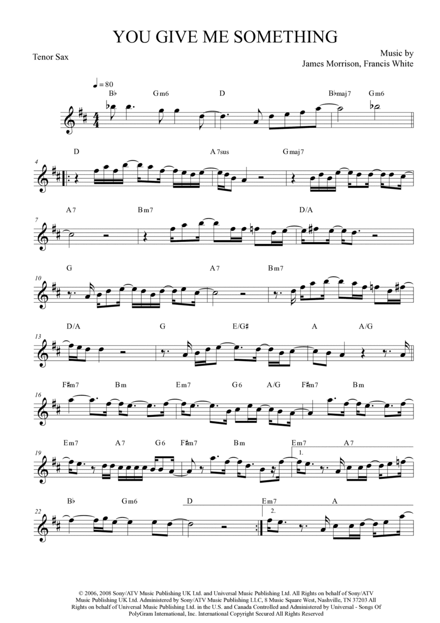You Give Me Something (arr. Anderson Quevedo)