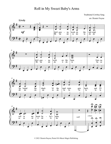 Roll in My Sweet Baby's Arms (arr. Dennis Frayne)