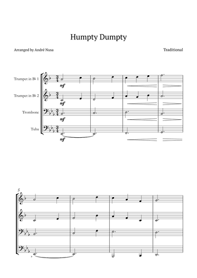 Humpty Dumpty (arr. André Nusa)