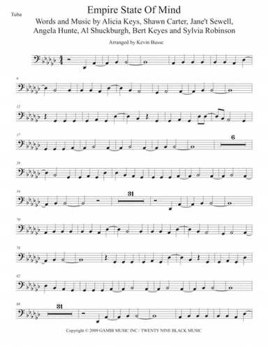 Empire State Of Mind (Part II) Broken Down (arr. Kevin Busse)
