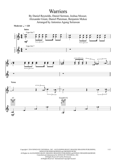 Warriors (arr. Antonius Agung Setiawan)