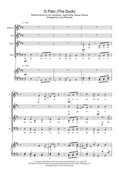 O Pato (the Duck) (arr. Lucas Rezende)