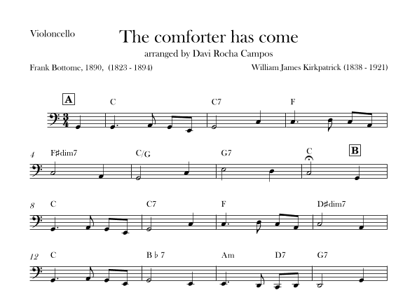 The comforter has come (arr. Davi Rocha Campos)