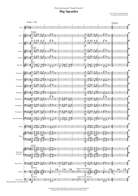 Big Spender (arr. Daryl McKenzie)
