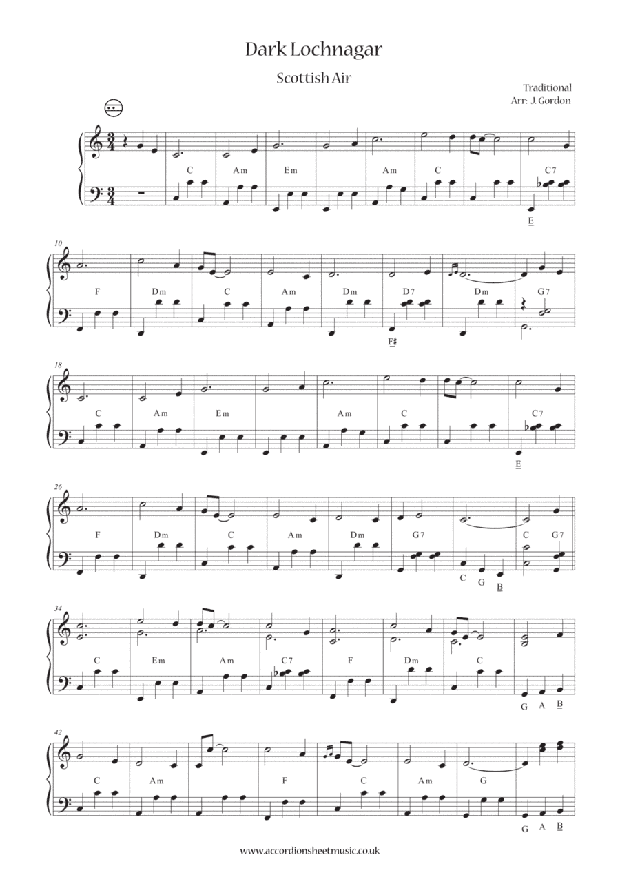 Dark Lochnagar (arr. Julia Gordon)