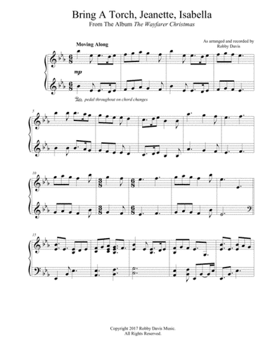 Bring A Torch, Jeanette, Isabella (arr. Robby Davis Music)