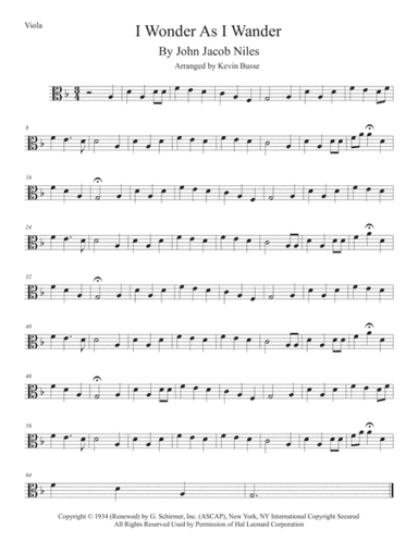 I Wonder As I Wander (arr. Kevin Busse)