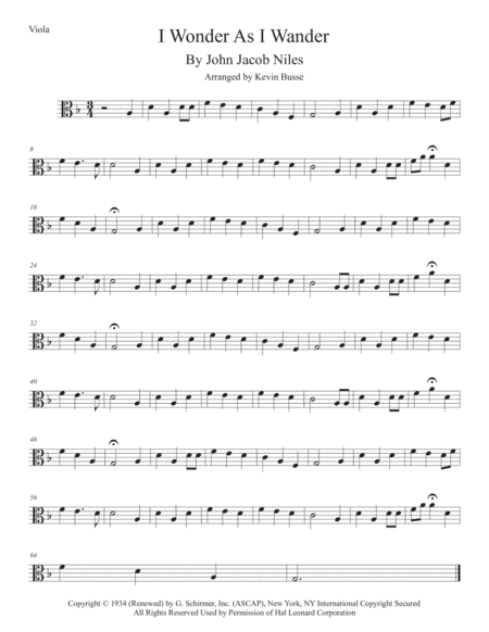 I Wonder As I Wander (arr. Kevin Busse)