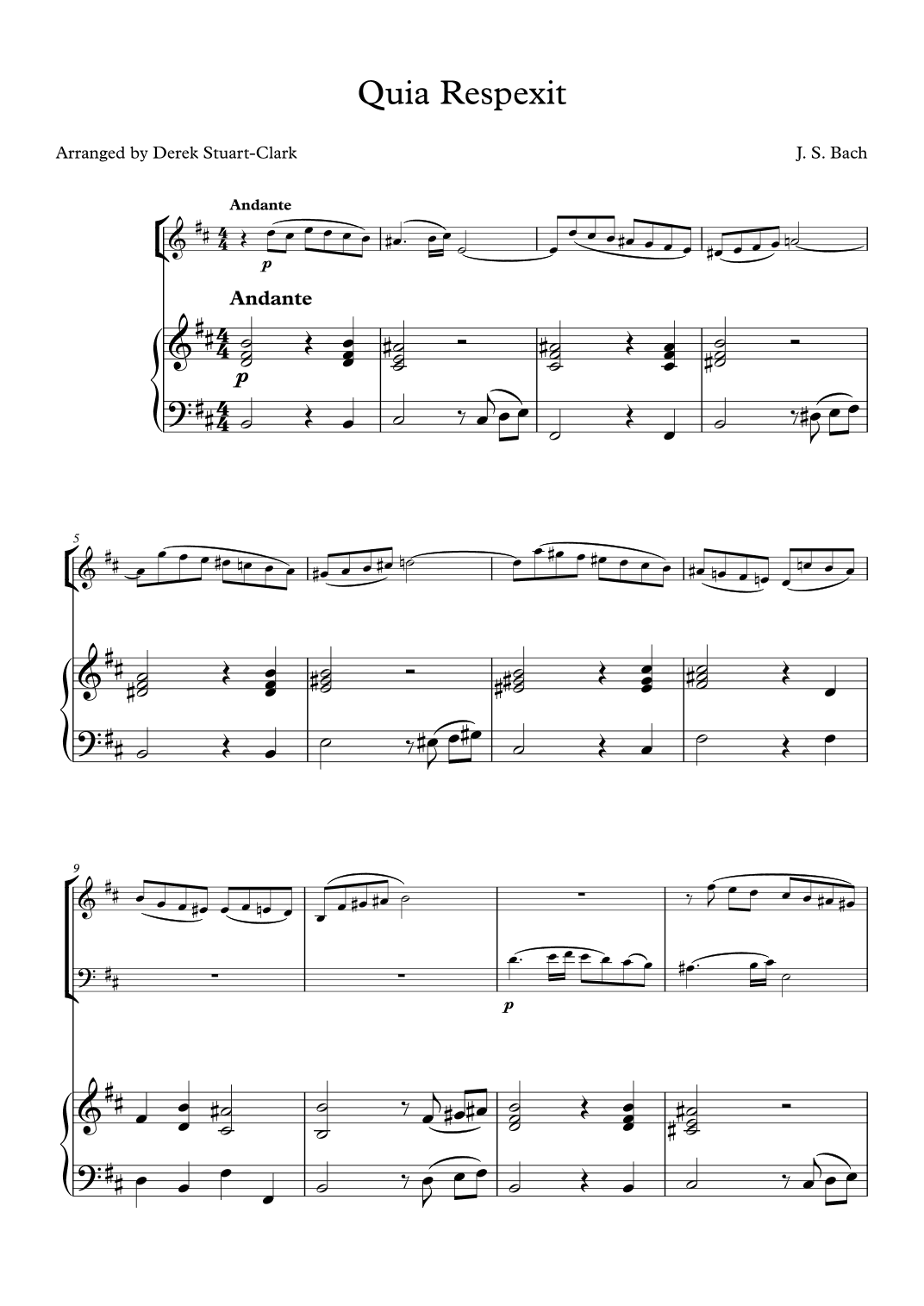 Quia Respexit (arr. Derek STUART-CLARK)