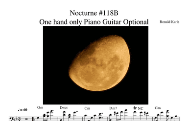 Nocturne # 118 For one hand only