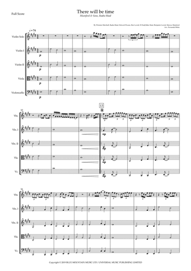 There Will Be Time (arr. Fernando Britto)