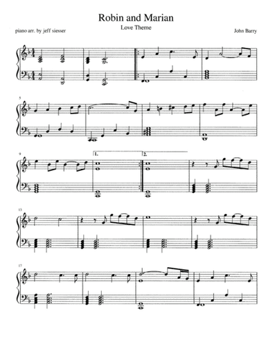 Robin And Marian (arr. jeff siesser)