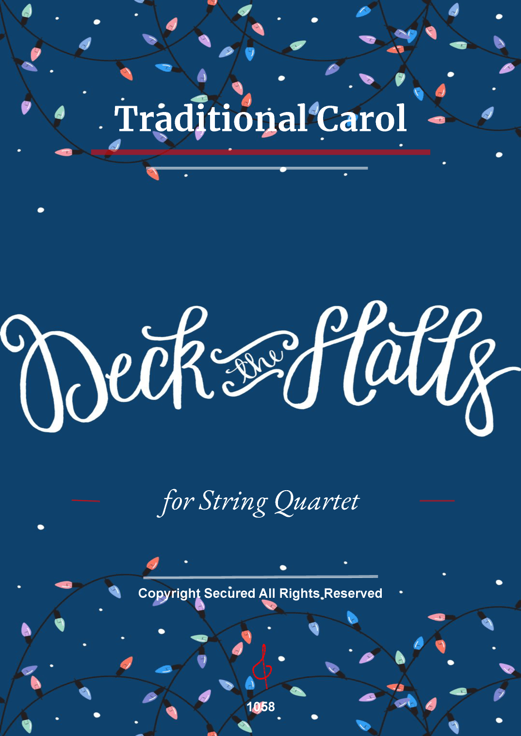 Deck The Halls - String Quartet (Full Score and Parts) (arr. César Madeira)