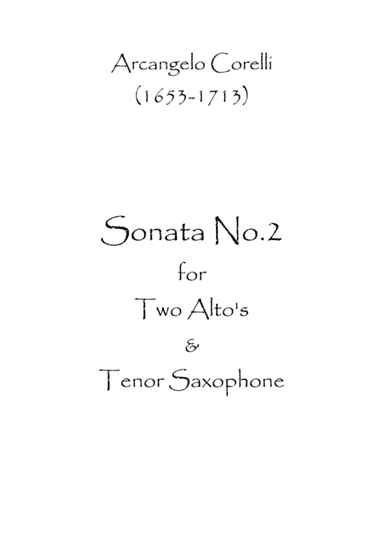 Sonata No.2 (arr. Spence Bundy)