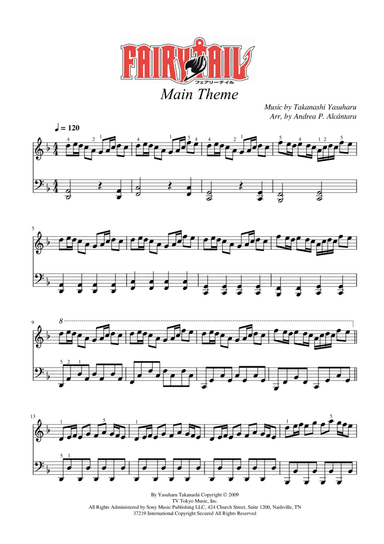 Fairy Tail (arr. Andrea P. Alcántara)