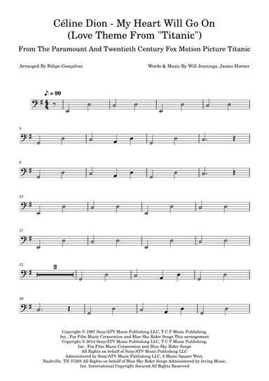 My Heart Will Go On (love Theme From 'titanic') (arr. Felipe Gonçalves)