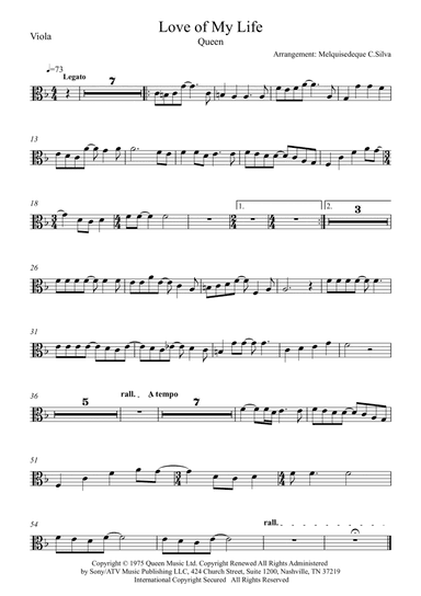 Love Of My Life (arr. Melquisedeque C.Silva)