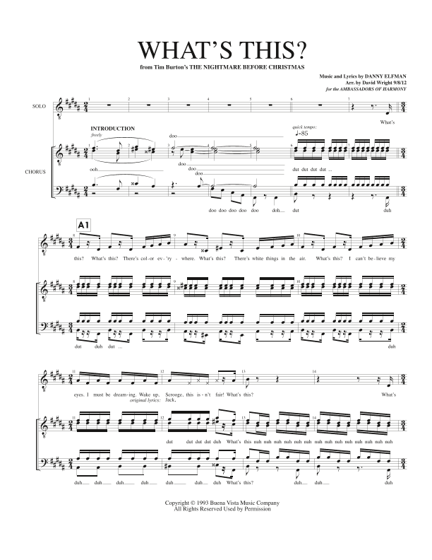 What's This? (arr. David Wright)
