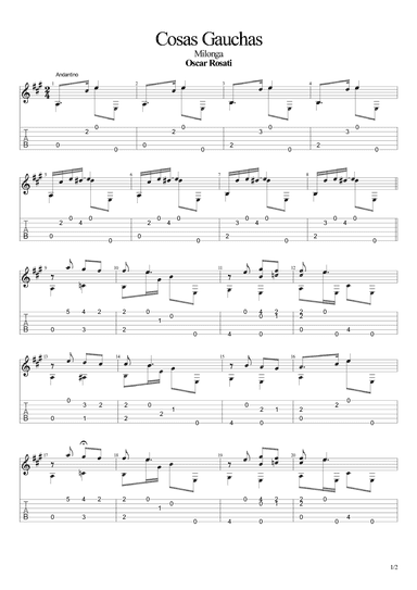 Cosas Gauchas (Milonga) (arr. Leonardo Ramos)