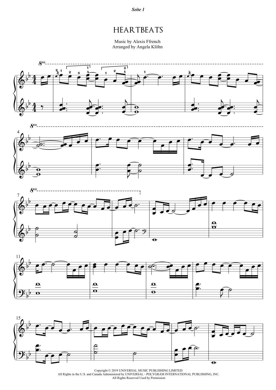 Heartbeats (arr. Angela Klöhn)