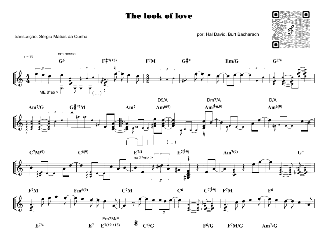 The Look Of Love (arr. Piano)