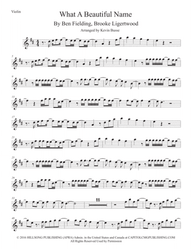 What A Beautiful Name (arr. Kevin Busse)