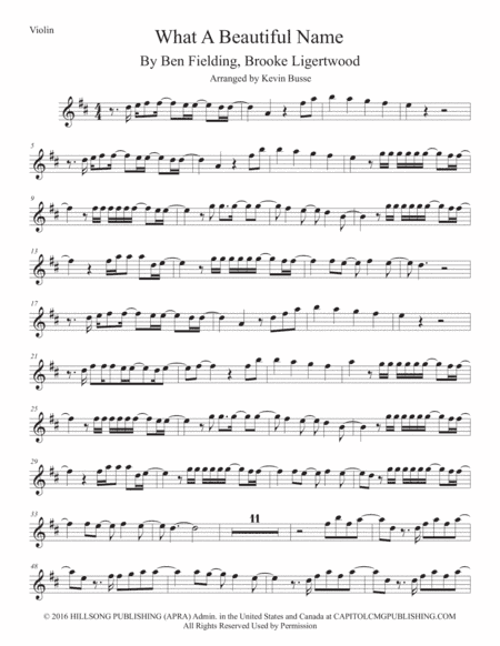 What A Beautiful Name (arr. Kevin Busse)