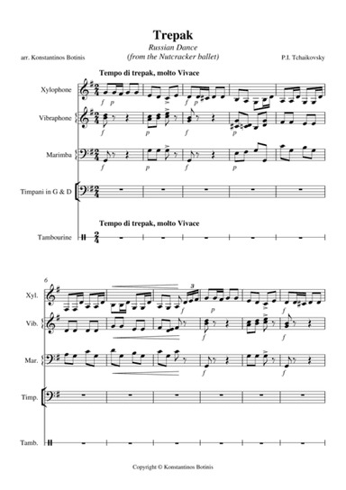 TREPAK Russian Dance P.I.Tchaikovsky (arr. Konstantinos Botinis)