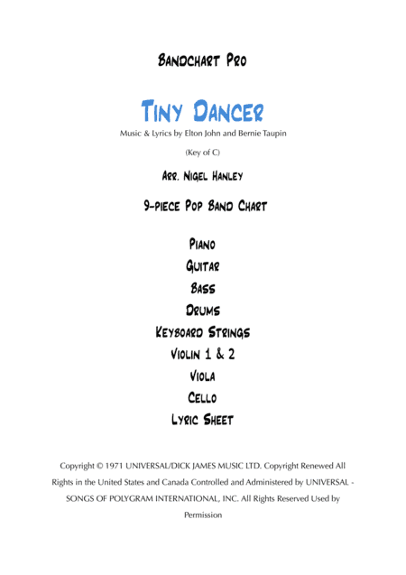 Tiny Dancer (arr. Nigel Hanley)