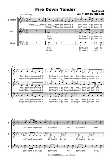 Fire Down Yonder (arr. Tidda Durrogan)