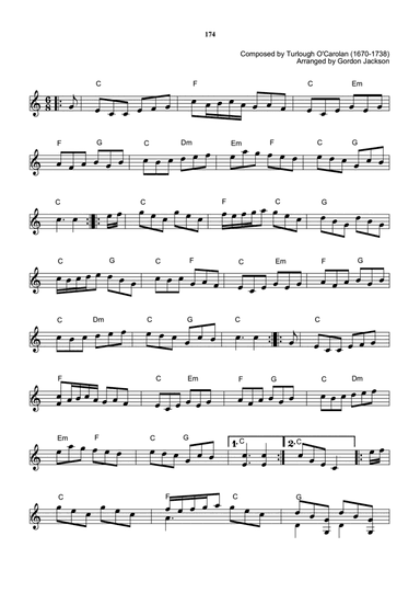 Carolan: 174 (arr. Gordon Jackson)