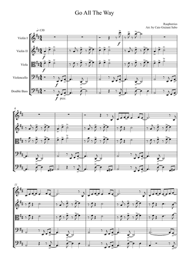 Go All The Way (arr. Sabo, Caio Guizani)