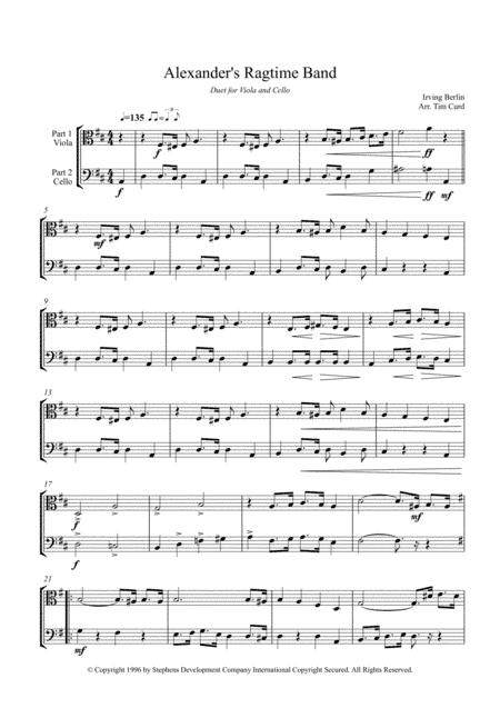 Alexander's Ragtime Band (arr. Tim Curd)