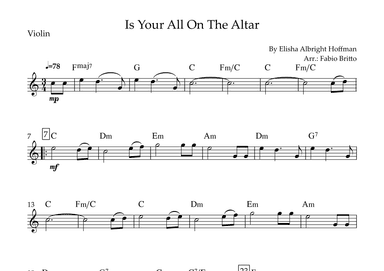 Is Your All On The Altar? (arr. Fabio Britto)